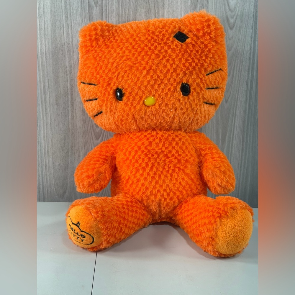 Hello Kitty x Build a Bear Halloween Pumpkin Orange Waffle 2011‎ Sanrio No Bow